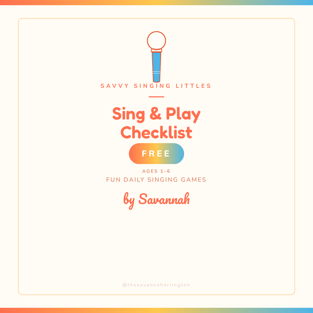Sing & Play Checklist cover